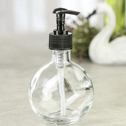 Clear Glass Ball Dispenser Bottle