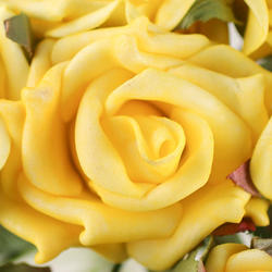 Yellow Artificial Rose Bundle