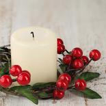 Artificial Winterberry Candle Ring