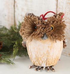 Rustic Christmas Owl