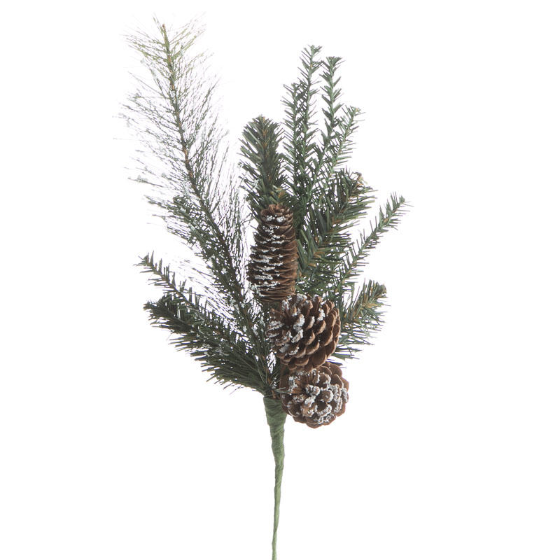 Snowy Artificial Pine Spray - Picks and Stems - Floral Supplies - Craft ...