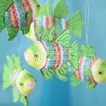 Green Rainbow Fish Ornaments