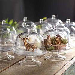 Miniature Clear Oval Cloches