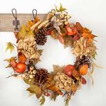 Rustic Artificial Garden Rose and Pear Wreath