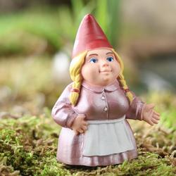 Miniature Lady Garden Gnome