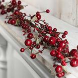 Artificial Berry and Leaf Garland