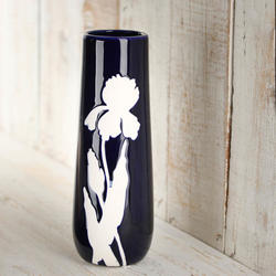 Indigo Blue Porcelain Flower Vase