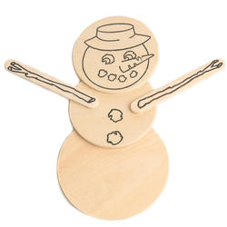 Ready-to-Decorate Unfinished Wood Snowman