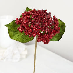 Red Sequined Berry Cluster Pick