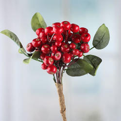 Red Artificial Berry Stem