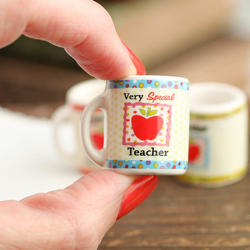 Miniature Ceramic Teacher Mug