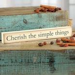 "...Simple Things" Chunky Wood Block Sign