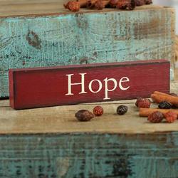 "Hope" Chunky Wood Block Sign