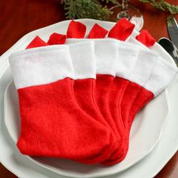 Small Red Felt Christmas Stockings