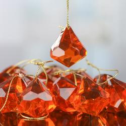 Copper Acrylic Diamond Ornaments