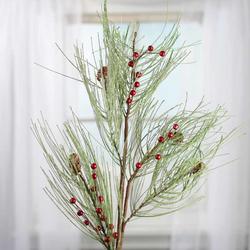 Icy Artificial Pine and Berry Spray