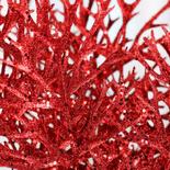Sparkling Red Artificial Staghorn Fern Sprays