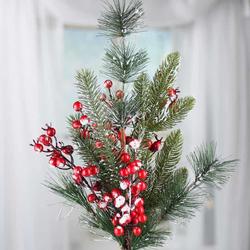 Frosted Artificial Pine and Berry Spray