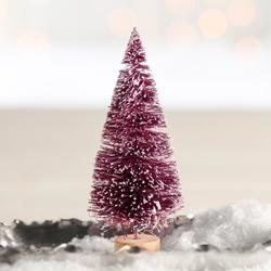 Small Frosted Mulberry Wine Bottle Brush Tree