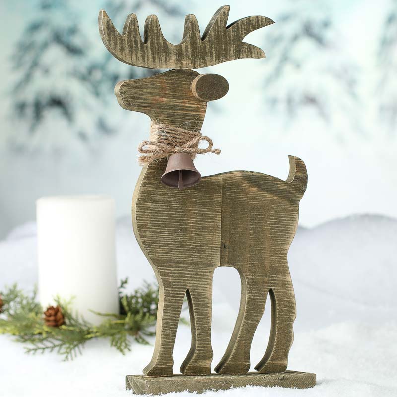Rustic Distressed Wood Reindeer - Christmas and Holiday - Primitive ...