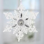 Sparkling Rhinestone Jewel Snowflake Ornament