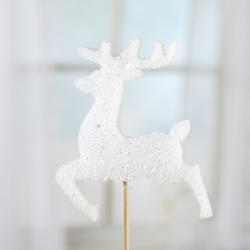 Sparkling Foam Reindeer Pick