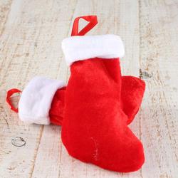 Small Red Plush Christmas Stockings
