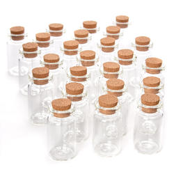 Miniature Glass Jars with Stoppers