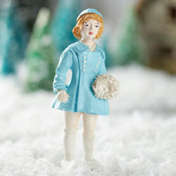 Miniature Vintage Winter Sally Girl Doll