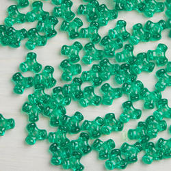 Green Translucent Tri Beads