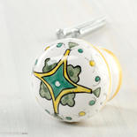 Tuscany Collection Buoncovento Hand Painted Ceramic Knob