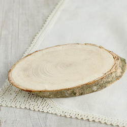 Small Oval Wood Tree Trunk Slice
