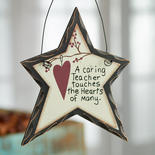 "A Caring Teacher..." Star Ornament