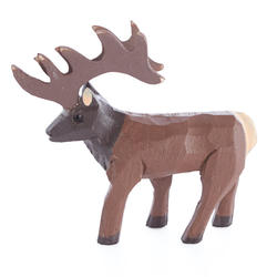 Miniature Carved Wood Elk