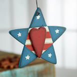 Rustic Americana Star Ornament