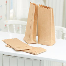 Dollhouse Miniature Brown Paper Bags