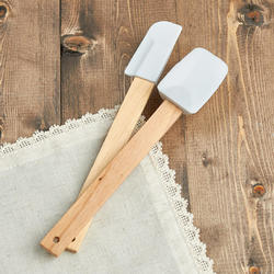 Small Wood and Silicone Spatulas