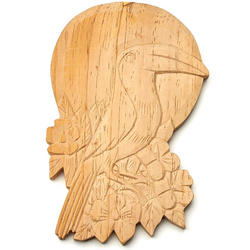 Hand Carved Toucan at Sunset Wall Decor