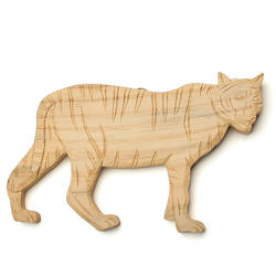 Hand Carved Tiger Wall Decor