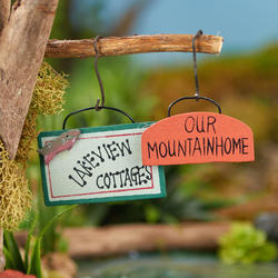 Miniature Lake View Cottage and Mountain Home Signs