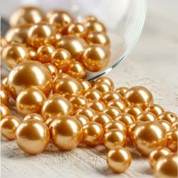 Gold Faux Pearl Beads