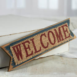 Rustic Wood "Welcome" Sign