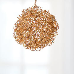 Gold Wire Mesh Ball Ornament