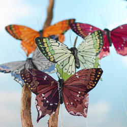 Assorted Feathered Artificial Butterflies