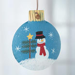 Winter Snowman Christmas Ornament