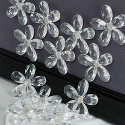 Clear Flower Magnets
