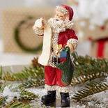 Miniature 'Checking it Twice' Santa Claus