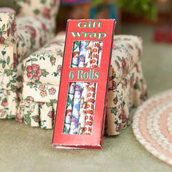 Miniature Box of Christmas Wrapping Paper