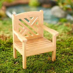 Dollhouse Miniature Garden Chair