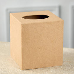 Paper Mache Tissue Cover Box